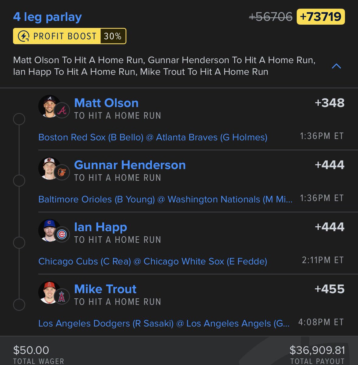 brandanpicks's tweet photo. GUNNAR ✅

ONE DOWN

THIS IS IT. ITS HAPPENING

https://t.co/FyKvOsROTA

#GamblingX | #PrizePicks | #UnderdogFantasy | #SportsBetting  | #BettingX | #Hardrockbet | #WNBA  | #GamblingTwitter | #Fanduel | #Trending | #NBA | #MLB | #Sleeper | #DFS | #draftkings    #Teampariruer https://t.co/wXqQL1z474