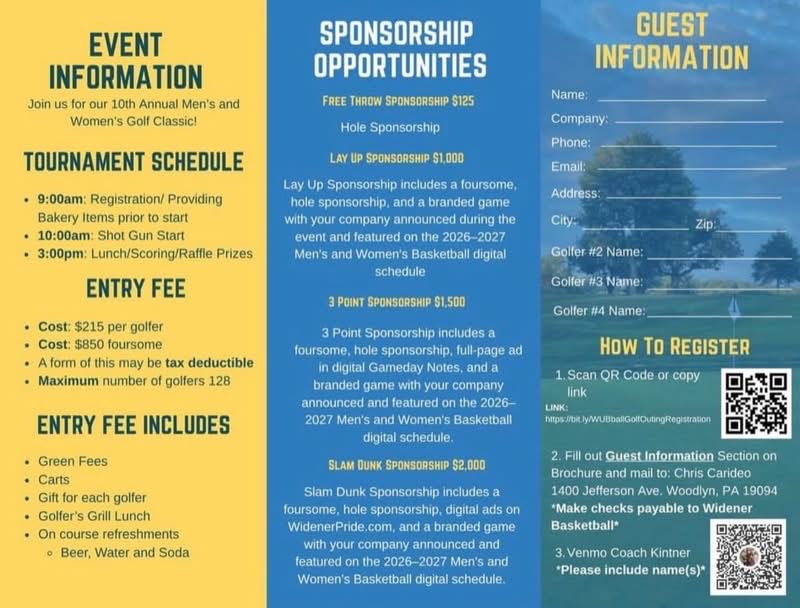 meganjacoby4's tweet photo. Help support Widener WBB
Come out for a day of golf or sponsor a hole. 
#kyliekelce #jasonkelce
#traviskelce #taylorswift
#awesomefoursome
#garagebeer https://t.co/NNEYQQqyiD