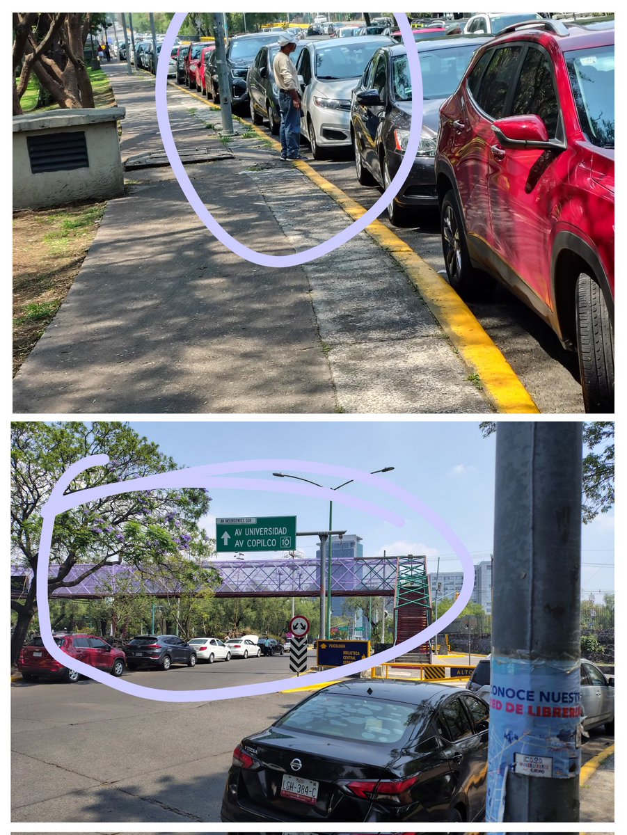 inghmva's tweet photo. @ClaraBrugadaM @ana_falu Y si en lugar de pintar la ciudad de morado para embellecerla mejor quitas a los franeleros??? @OVIALCDMX @Alcaldia_Coy @UNAM_MX https://t.co/Ha7uExOMdq
