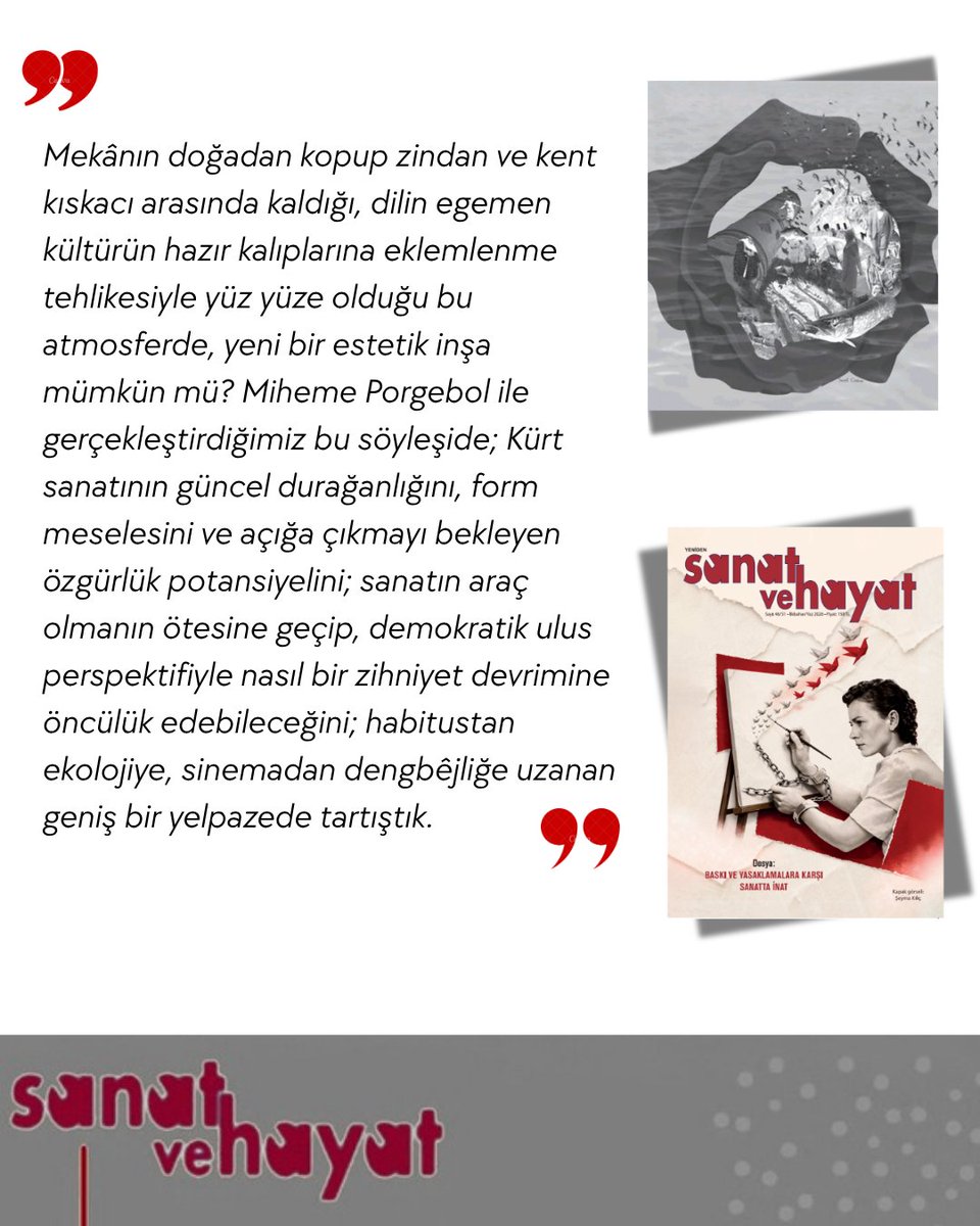 Sanat ve Hayat Dergi tweet media