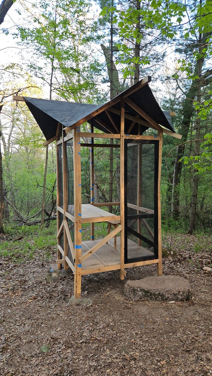 Reese_jpeg's tweet photo. The Amaranthine Room 
Installed in the woods of Iola Wisconsin https://t.co/K5oH7ha0Nn