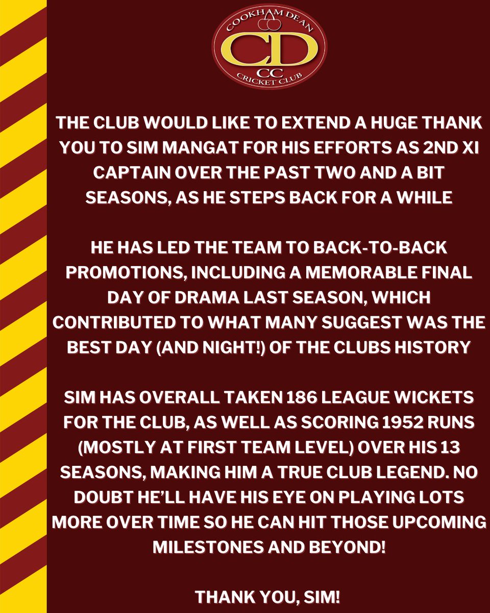Cookham Dean CC tweet media