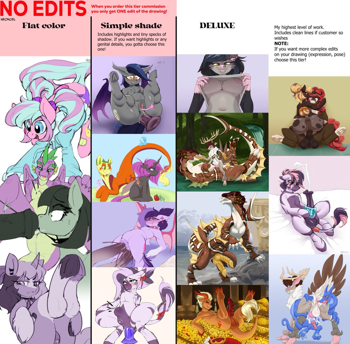 neoncel's tweet photo. ALL my commissions are OPEN until further notice! The grind begins, I need money. I will do all the commissions I can do, be prepared to wait for your slot. 

Thank you for sharing :>

Prices &amp; links below<3 https://t.co/roTufNDotW