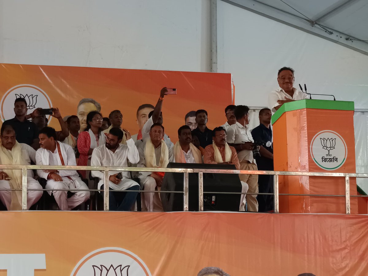 PrasenjitOFC's tweet photo. On 18.05.2026, BJP #State_Committee_Member &amp; Incharge of Diamond Harbour (DH) District , Shri #Prasenjit_Bhowmik was present during Public Meeting at Fatehpur Srinath School Math of Falta AC under DH District.

@SamikBJP @sunilbansalbjp @amitmalviya @SuvenduWB @DilipGhoshBJP https://t.co/JKcsXkngIR