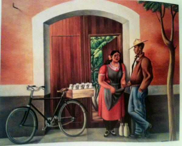 BicitlanRadio's tweet photo. Para entender por qué la bicicleta desapareció de las ciudades mexicanas hay que entender lo que ocurrió en el país entre los años cuarenta y setenta del siglo pasado. ⌛️

Durante la Segunda Guerra Mundial, México fue un gran exportador de materias primas. Al término del conflicto, ese capital se convirtió en el motor de un proceso de industrialización interna sin precedentes: el llamado Milagro Mexicano. El país creció a tasas extraordinarias durante décadas. Se construyeron fábricas, carreteras, ciudades. 🏭 🏙

Y bicicletas. Muchas bicicletas. 🚲🚲🚲

Las grandes fábricas ciclistas mexicanas surgieron en ese período y abastecieron no solo al mercado nacional sino a otros países. Todo el país pedaleaba; en las ciudades, en los pueblos, en los campos. La bicicleta era el transporte del estudiante, del obrero, del comerciante. El cine de la época lo registró en los melodramas urbanos, donde la bicicleta aparece como un objeto cotidiano y familiar. 🚴🏼‍♂️ 🚵🏻 📽

Pero en ese mismo período llegaron también las armadoras de automóviles. 🚗 🚚

Y con ellas, una nueva idea sobre lo que significaba progresar. Las capitales y las grandes ciudades comenzaron a transformarse. Se construyeron grandes avenidas, pasos a desnivel, infraestructura diseñada para el automóvil. México quería proyectar una imagen de primer mundo. Y el primer mundo tenía cuatro ruedas. 🚙 🛣💵

La bicicleta fue perdiendo terreno. Primero simbólicamente, porque dejó de ser el transporte de todos y se convirtió en el transporte de quienes no podían acceder al automóvil. Luego materialmente, porque el diseño de las ciudades la excluyó. 🚳

Imagen​: La Novia del Lechero, del pintor Antonio M. Ruiz, apodado "El Corcito".

#MovilidadSustentable #MovilidadCDMX
#Bicicleta #CiudadEnBici #CulturaCiclista #LaCiudadEnDosRuedas #CiclismoUrbano