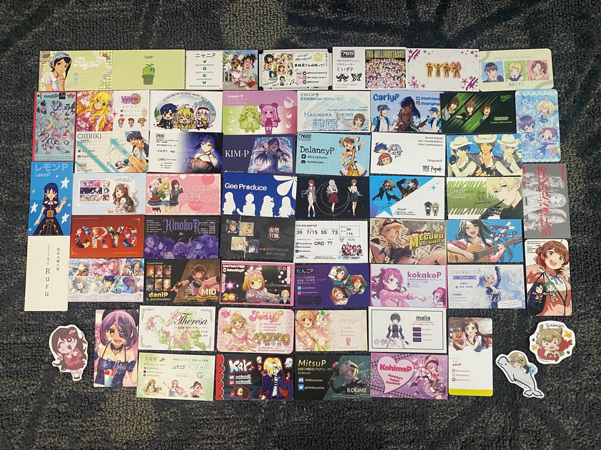 Ohhh how cute the IM@S fans have name cards that follow their lore