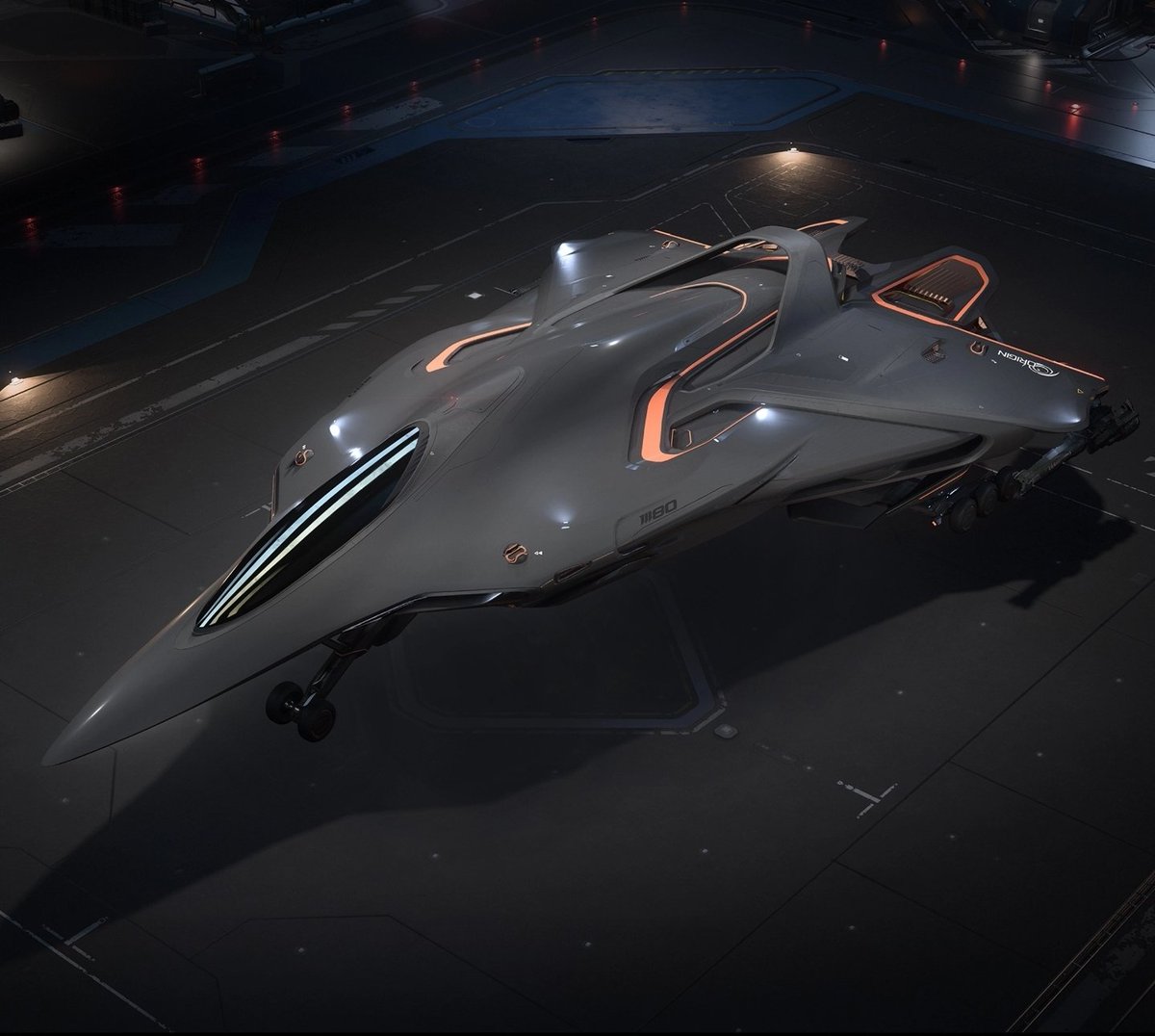TrainerDusky's tweet photo. @AnthropicDualiT @chonkrider @RobertsSpaceInd @CloudImperium They done got me. Cause my fav colors are black and orange and I had a 325A Monarch color (but I dont like all orange.)

And then this comes out!??!? With Afterglow from the 400i?!?!

This is now my fighter ship lol 🫪 https://t.co/oavEfNVPnU
