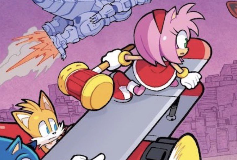 Daily Amy and Tails tweet media