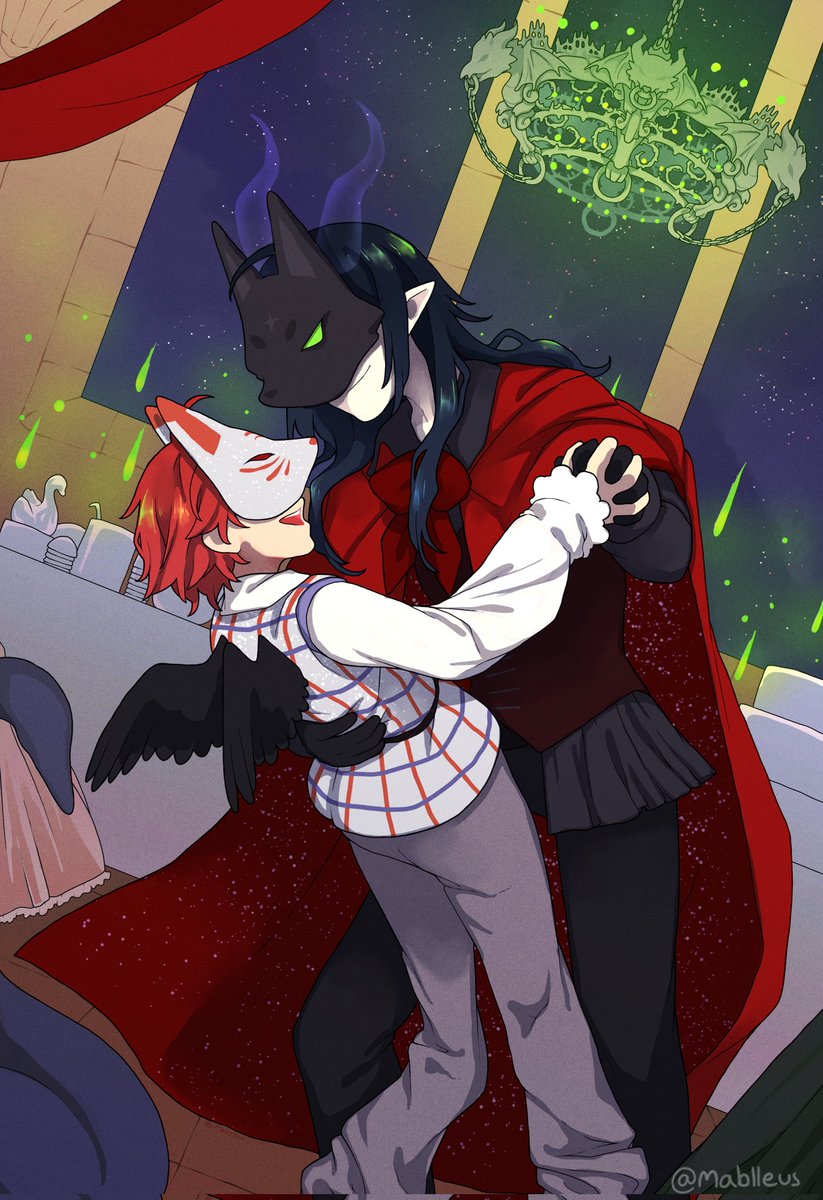 Emptydollzuki's tweet photo. Commissioned @Mablleus  to draw a scene from my Swan Lake au fic  ^w^ https://t.co/vA40olIysM