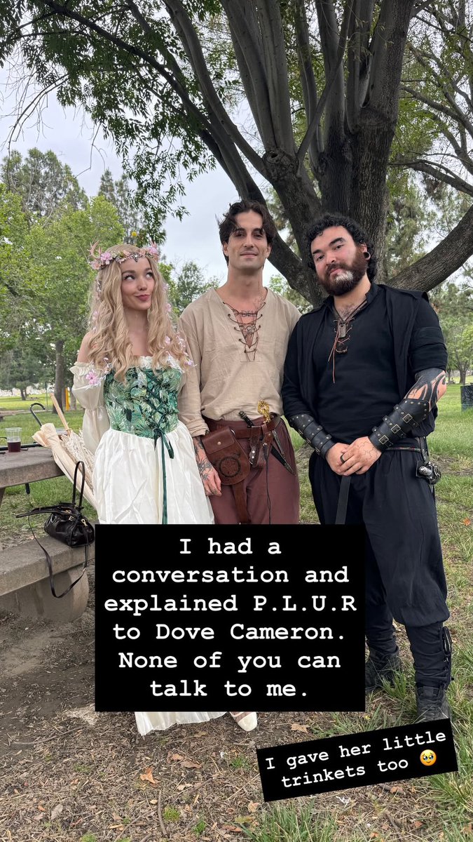 damianosource's tweet photo. 📷 | 16.05.2026 • Damiano David and Dove Cameron at Renaissance  Pleasure Faire in California 🇺🇸 

via awkwarddevil https://t.co/G3e27RN7PF