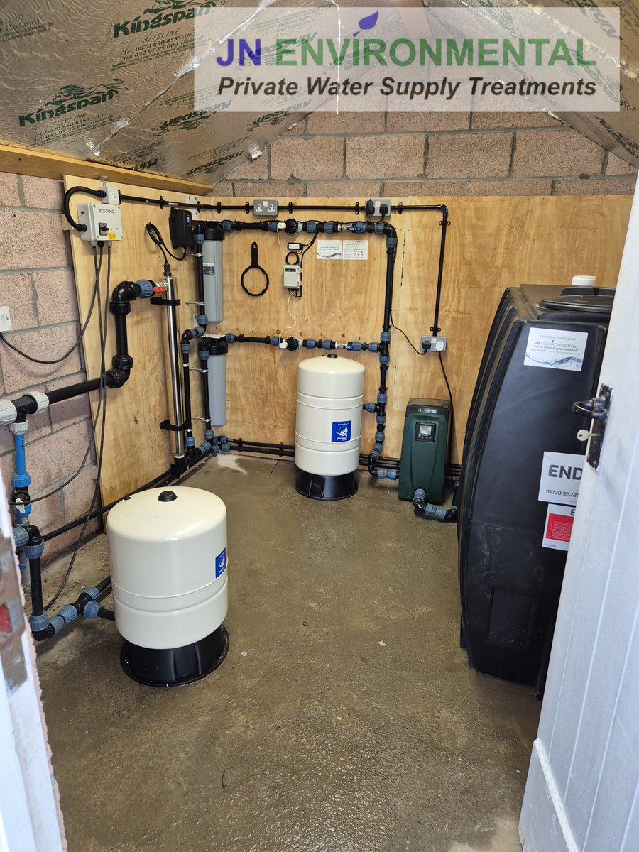 JnServices's tweet photo. 🔧💧 Recent installation completed in Cartmel, Cumbria

After constructing a custom false wall to mount the equipment, we installed a bespoke water filtration system at a rural property in Cartmel — designed to reduce high levels of turbidity, manganese, hardness and unpleasant https://t.co/zodOuOc7dL