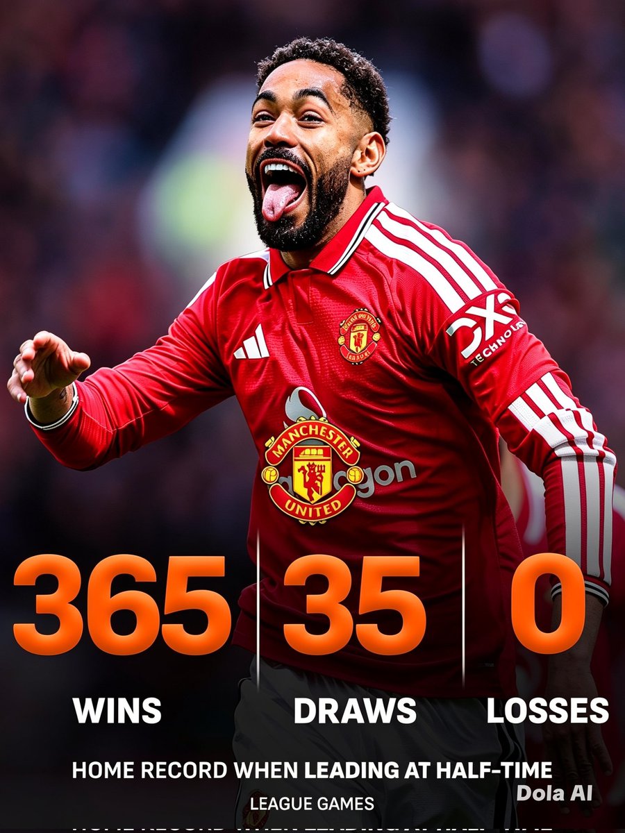 vez_MUFC's tweet photo. Man United have now gone 400 home league games unbeaten when leading at half-time 🔥🏟️
Their astonishing run began almost 42 years ago 🤯
#MUFC #ManchesterUnited #GGMU #ManUtd #GlazersOut #MUNFO #BrunoFernandes #AmadDiallo #Mainoo #PremierLeague #TransferNews #MUFCFamily #UCL https://t.co/52qBDsSw6i