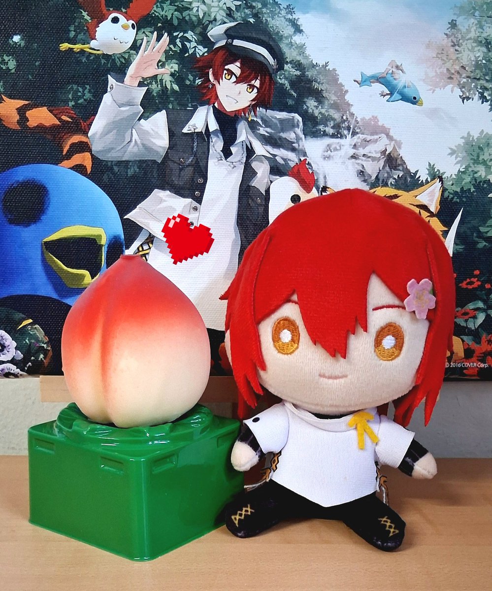 花咲みやび #花見組 Found a cute peach ice-cream at the store🍑✨️
