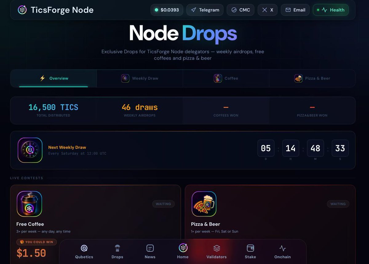 TicsForge Node Qubetics tweet media