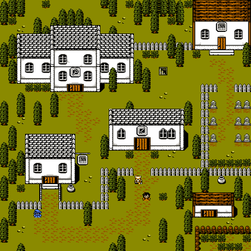 Willibab89's tweet photo. Made a little town, bigger buildings then I usually make. #pixelart #8bit #nes #town https://t.co/3DoTYe2Opf