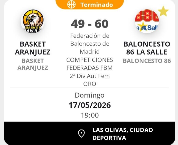 BasketAranjuez's tweet photo. Derrota del #SenFem en la ida de cuartos de final frente a @b86lasalle. #Quique: "Partido donde siempre fuimos a remolque. Finalizamos mejor y conseguimos reducir una desventaja que llegó a ser de 24 puntos en contra" https://t.co/bHzuHHBWSD