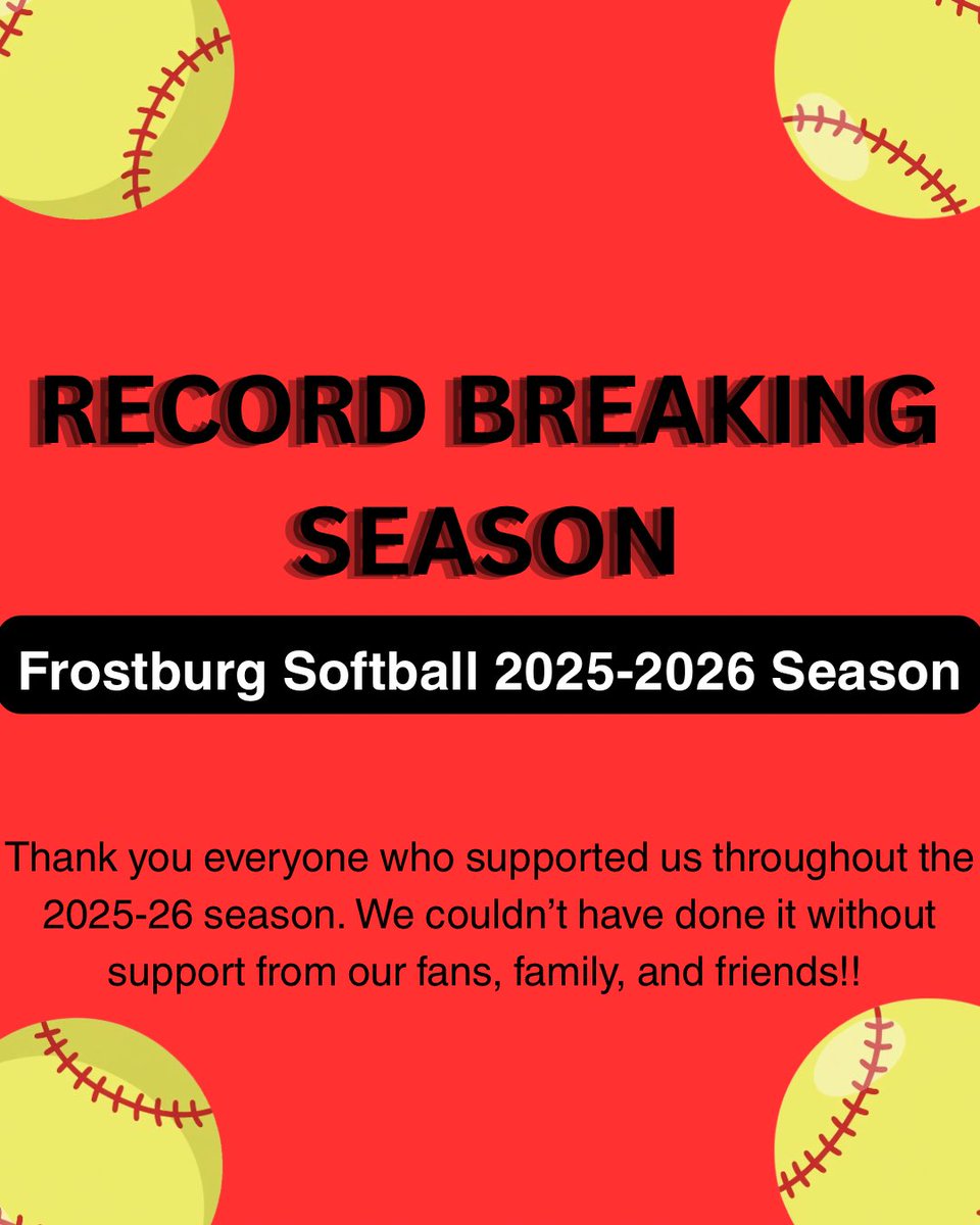 Frostburg Softball 🔴⚫🥎 tweet media