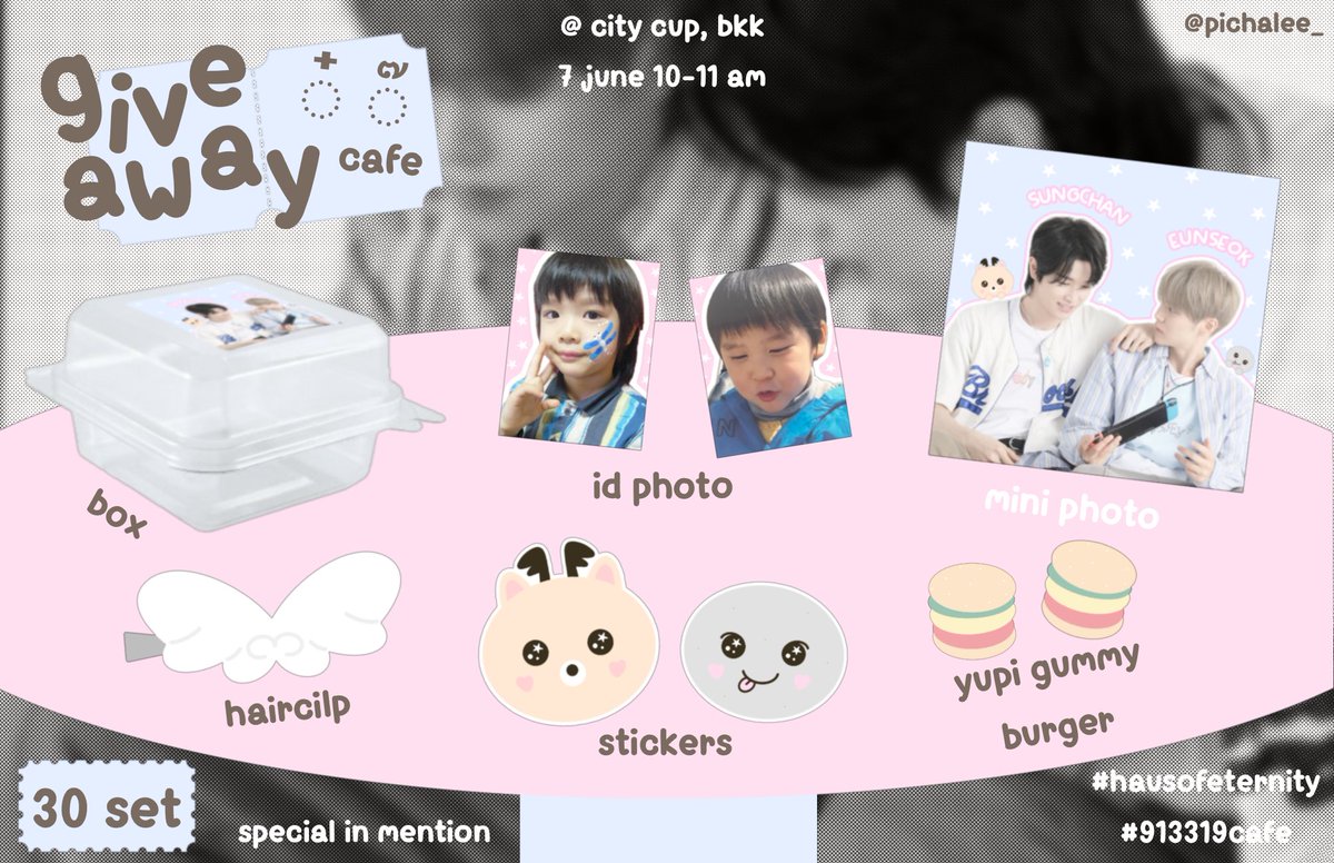 🍔🥟 kindly rt. g!veaway for ๋ ๊ cafe 30 set ⪩⪨ box 1 ea