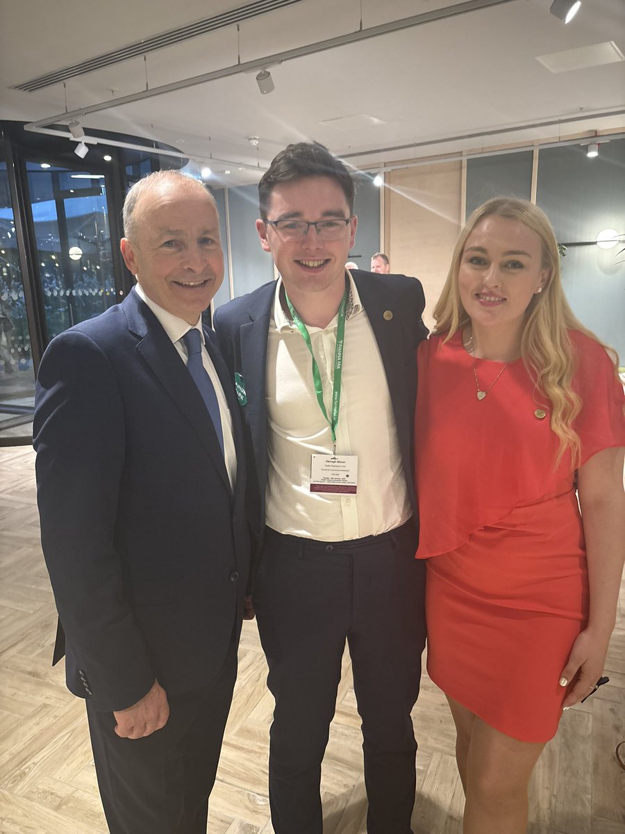 DarraghMoran16's tweet photo. In brighter news, it was a brilliant Ard Fheis. I am particularly pleased that my friend @Marklarkin101 was elected to the Ard Comhairle, I am proudly sporting his sticker below. 

I was also delighted to contribute to the new @OgraFiannaFail magazine put together by @isobelr__. https://t.co/4LW2EMRleL