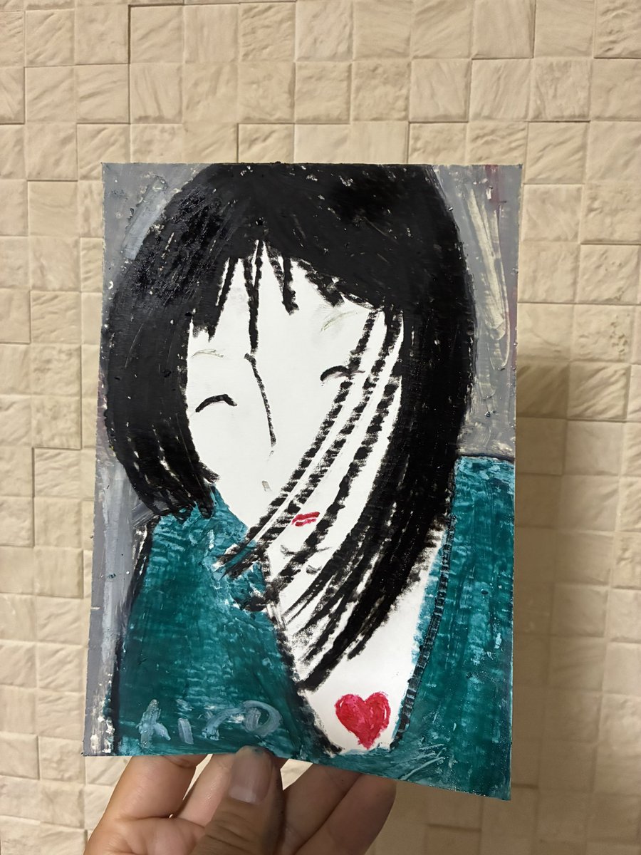 artist) hiro C (tittle) 愛と黙るLove and silence (size) 150×210mm