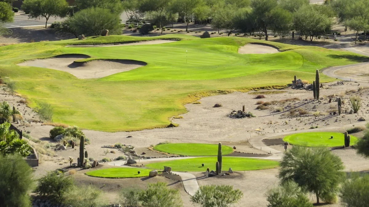 golfnow's tweet photo. Saguaro-lined holes. Lowland fairways. Highland climbs. 🌵

⛳ 18 holes | Par 72 | 7,141 yards
📍 San Tan Highlands | San Tan Valley, AZ

Book now: https://t.co/yRvD04GfY2
.
.
.
#golfnow #goplay https://t.co/Svh0QKj7oh