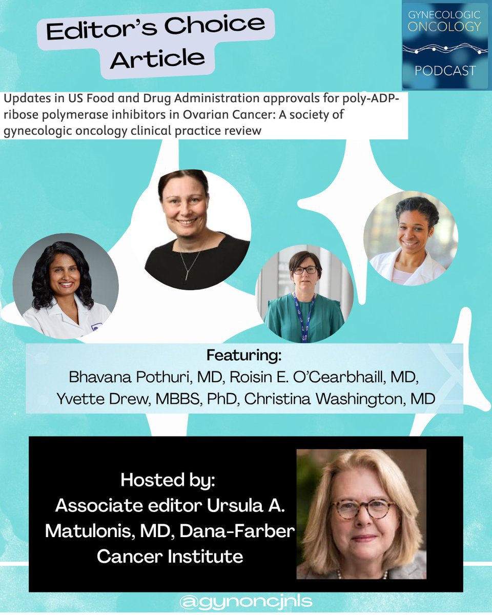 gynoncjnls's tweet photo. 🚨New podcast alert: @SGO_org's review of PARP inhibitors in ovarian cancer. Where we are after the FDA pulled back, what the EMA kept, and why BRCA/HRD status matters more than ever for patient selection. Listen + read 👇https://t.co/hXUWGSiW2i https://t.co/2MsQgB9nUF