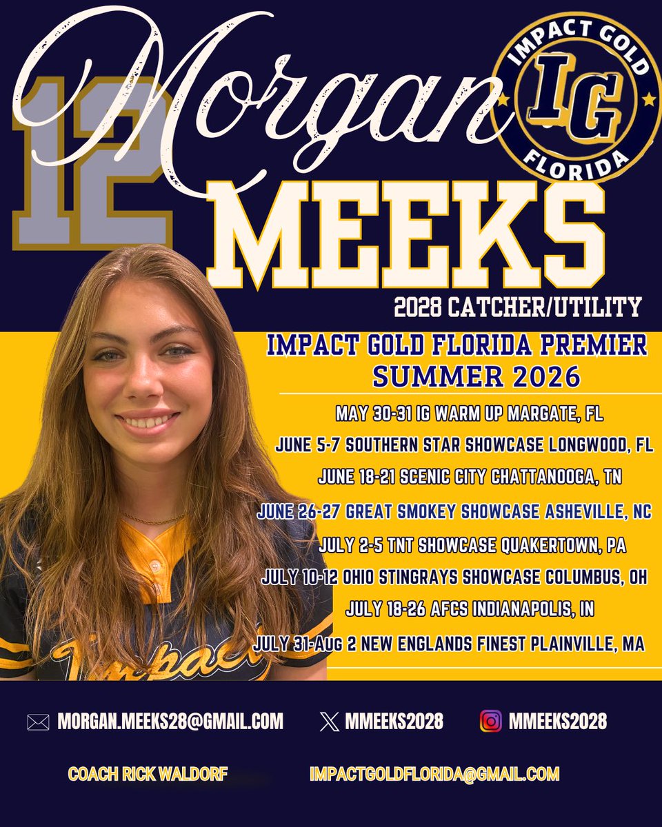 Morgan Meeks 2028 Catcher/UTL tweet media