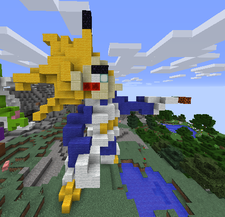 rewbboy's tweet photo. building minecraft 3D models with @WWEsonicgoku https://t.co/6KZ335jA0z