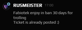 Fabiotex4's tweet photo. Faceit experience:

ofc full team is screaming,im not but im the only one getting banned  <3 @FACEIT @FACEIT_Darwin POWER OF JUSTICE https://t.co/C8fOYHoNP0