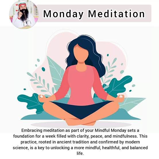Srani82645's tweet photo. Let's make our very first day of week productive by chanting the method of meditation imparted by Saint Gurmeet Ram Rahim Ji which fills the soul with immense peace and relieve stress by gaining strong will power. 
#MondayMotivation https://t.co/hJcBcOYZLJ