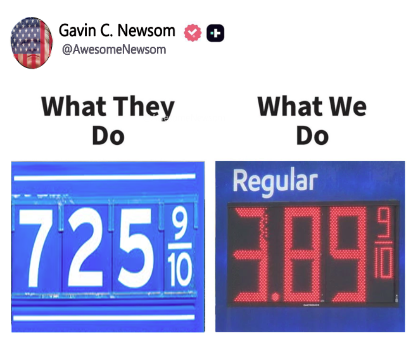 Governor Newsom Press Office (parody) tweet media