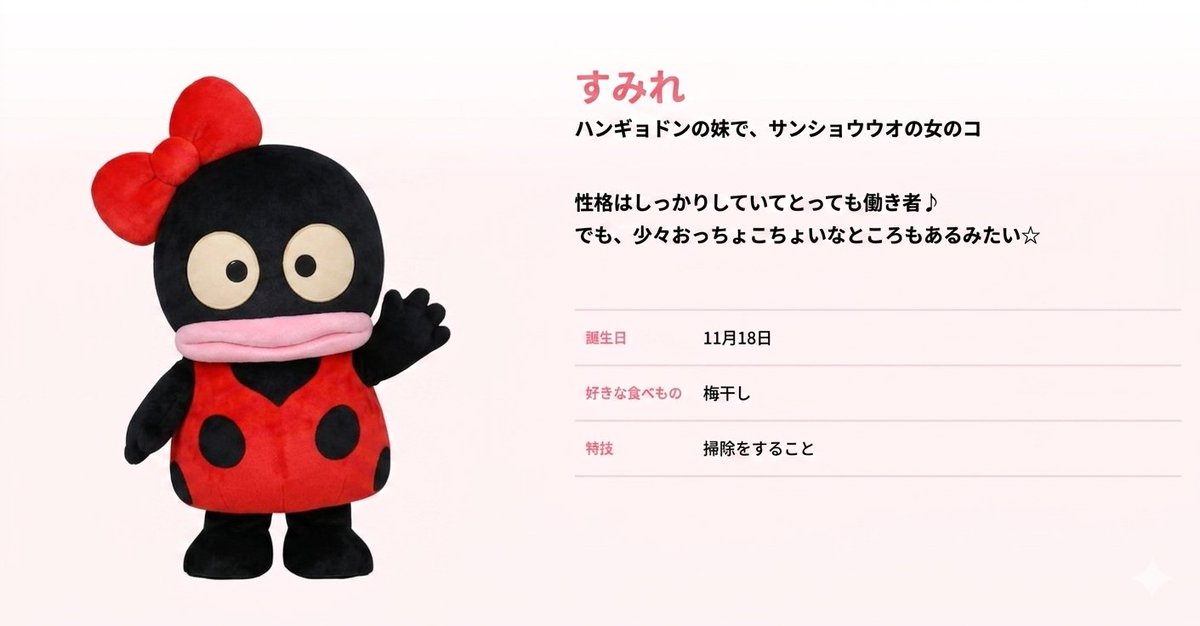 サンリオ キャラクター ハンギョドン すみれ サンリオキャラクターズ