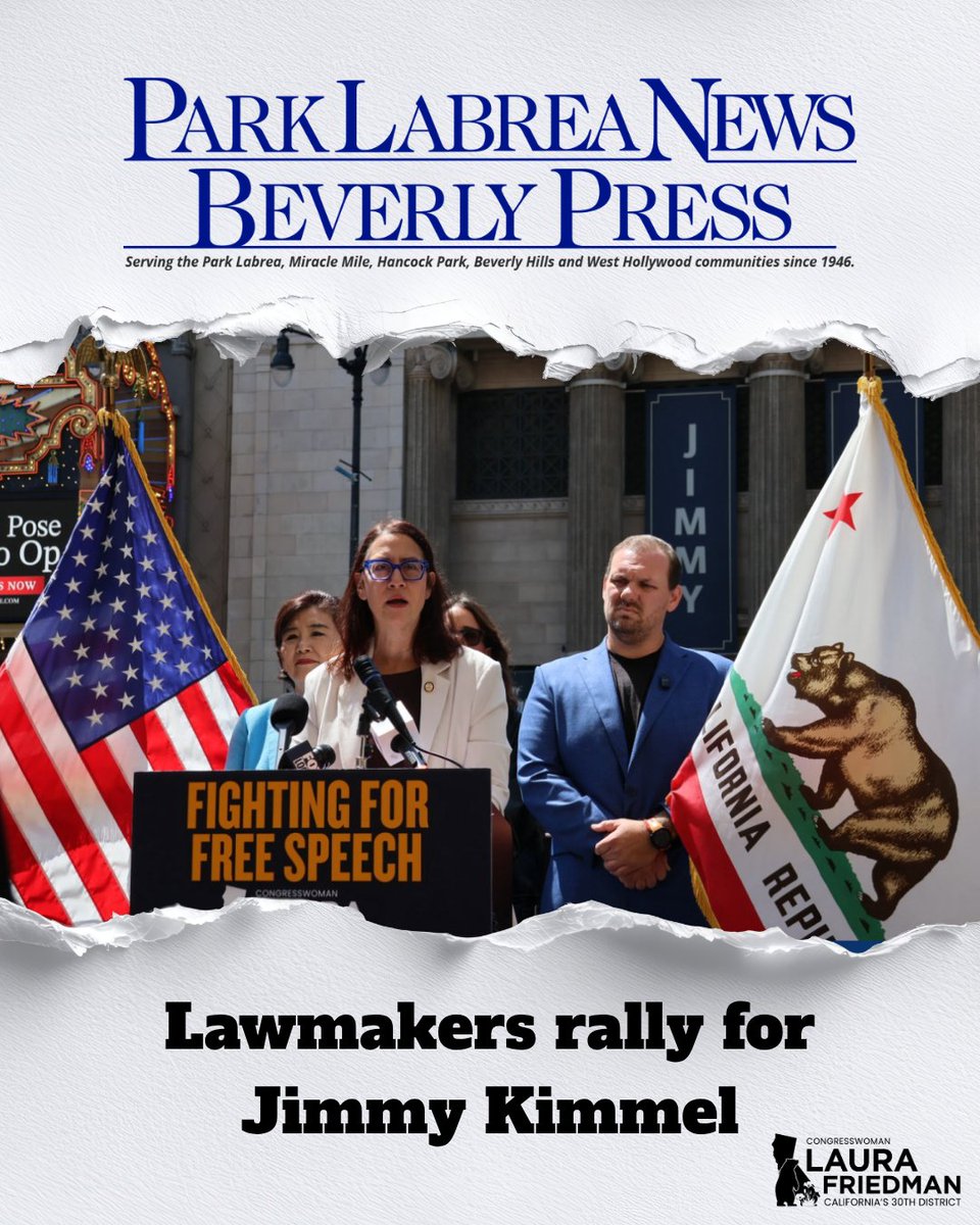Rep. Laura Friedman tweet media