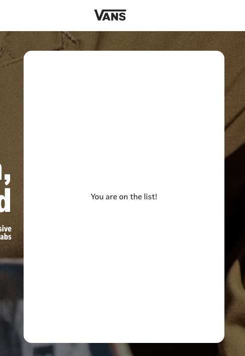 mattrogowski's tweet photo. I think @Vans need to be more specific with which list I'm on because "the list" only means one thing these days. https://t.co/yfNiFhZzG6