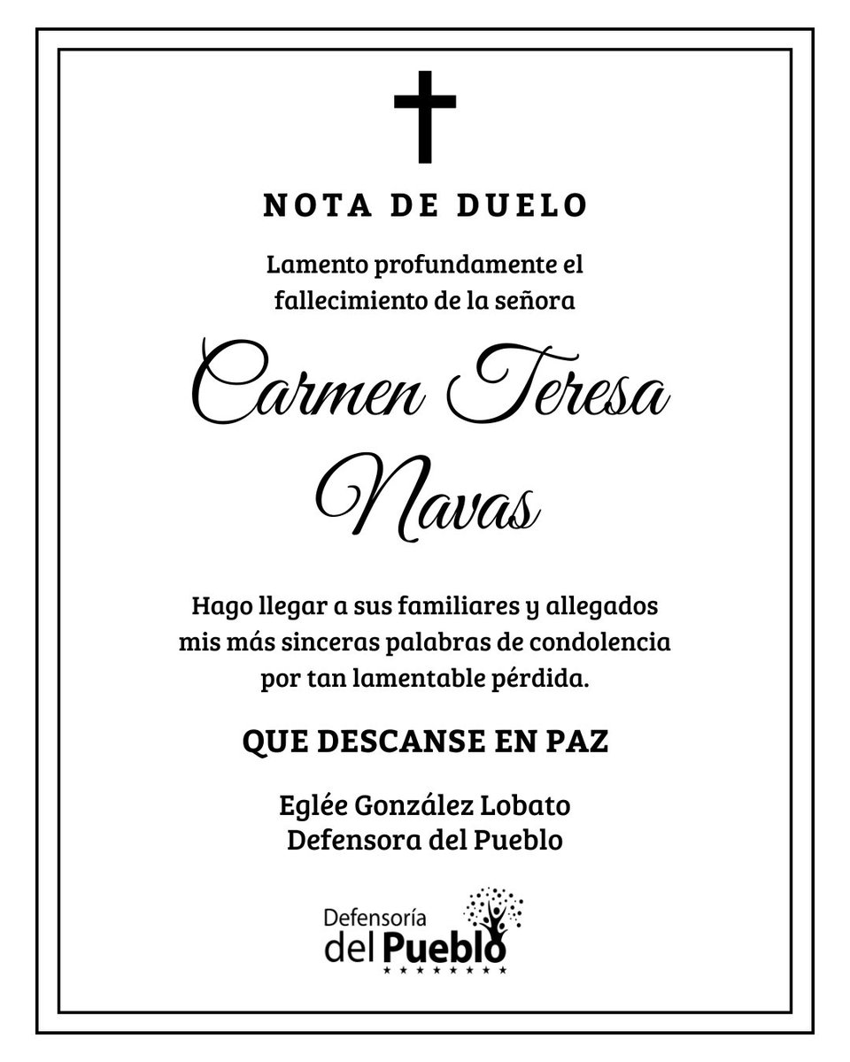 Defensor del Pueblo tweet media