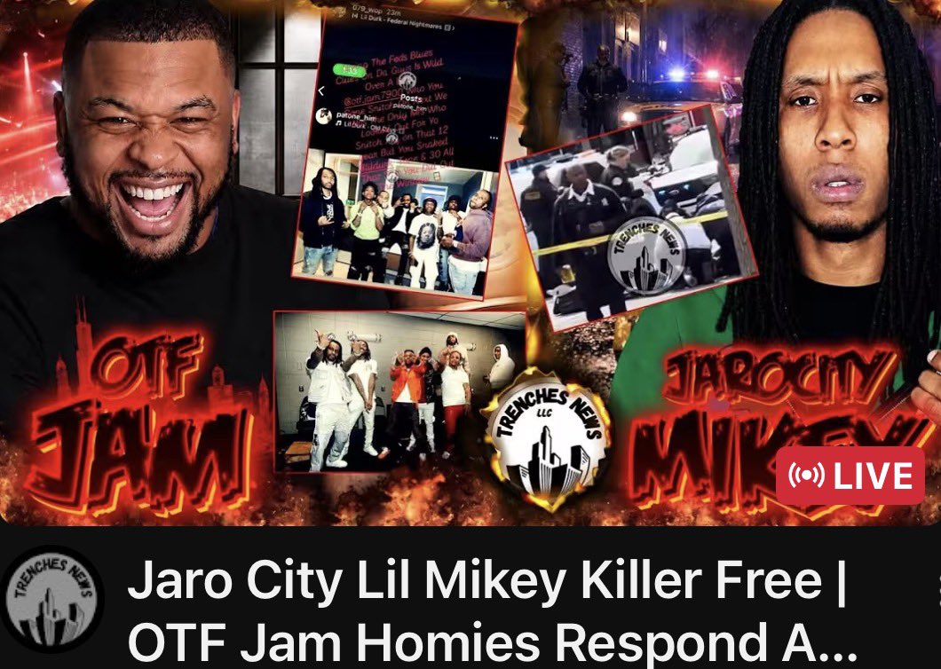 NeNe3837's tweet photo. Jaro City Lil Mikey Killer Free | OTF Jam Homies Respond After Arrested ... https://t.co/sjSuyMMRXe via @YouTube #live #otfjam #jarocity #lilmikey #chicago #trenches #trenchesnews https://t.co/eEsGCpVpuF