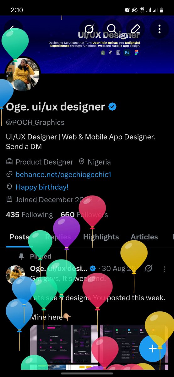 Oge. ui/ux designer tweet media
