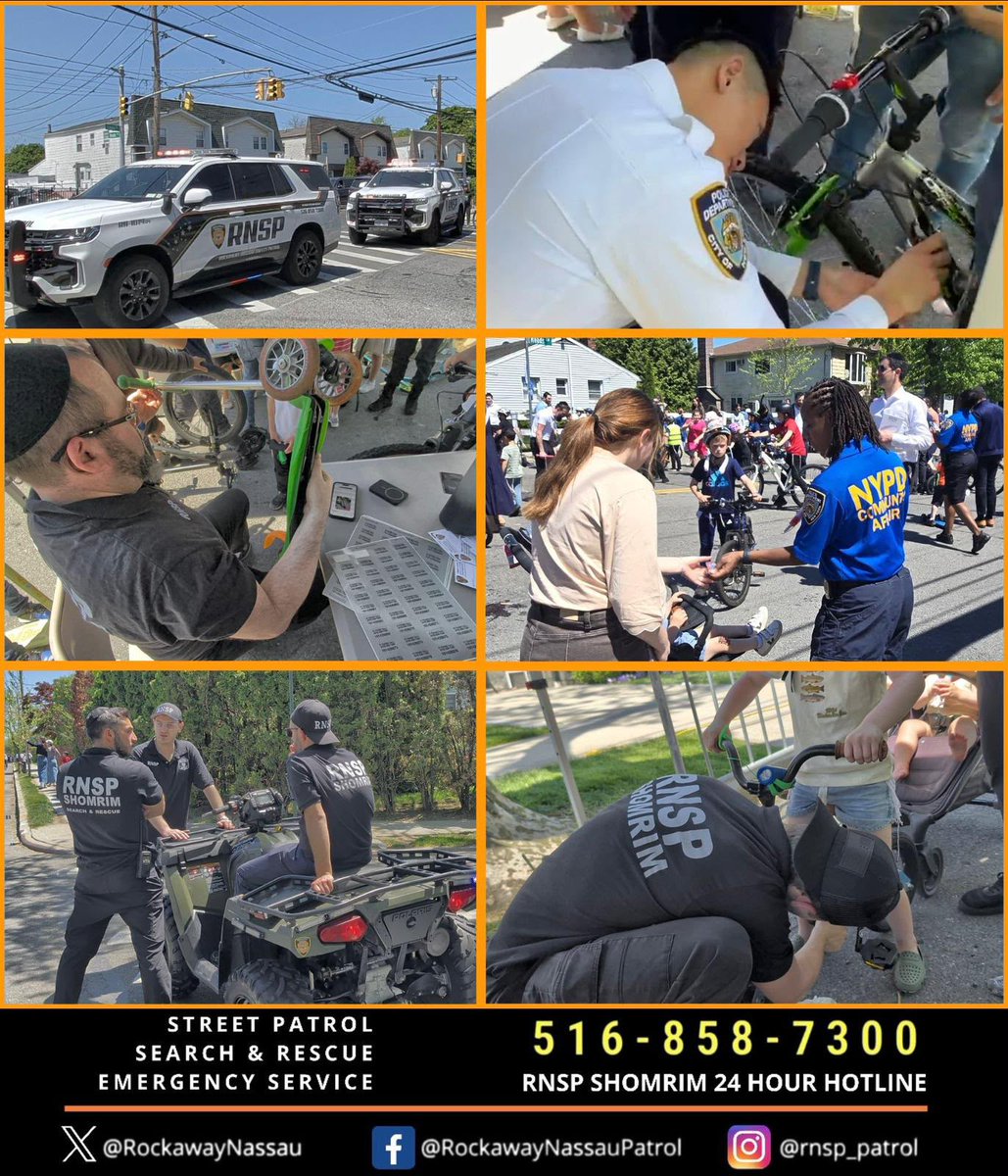 RockawayNassau's tweet photo. Another successful RNSP 🚲, 🛴, and device Registration Event is in the books 📚 ! It was a beautiful day and a fun-filled family event. Once again, RNSP Shomrim registered hundreds of 🚲s,🛴s, and devices in #collaboration with @NYPDQueensSouth, @NYPD101Pct @NYPDCommAffairs & #CrimePrevention Teams. If any registered item is lost or stolen, it can be traced and returned to its rightful registered owner. #CrimePrevention, #ItsWhatWeDo! 
#OpenStreets
#YDT
@NYCMayor
@NYPDPC
@NYC_DOT
#RL @hatzalah
@BRothman40
@AchiezerFR_5T
@PesachOsina