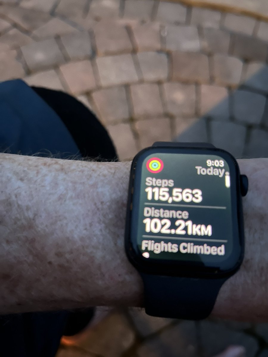 stephenpmonk's tweet photo. 61 years old (almost) and did 102 kms by 9 pm - about 2 hrs faster than last year! https://t.co/avLCplsFnF