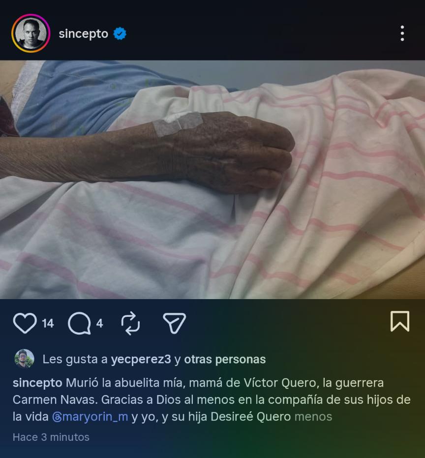 CanelonDelvalle's tweet photo. Esto no tiene perdón de la justicia divina,menos de la terrenal.QEPD Carmen Teresa Navas.Lo dió todo por conocer la verdad sobre su hijo.Le negaron el derecho a verlo.También de saber que tenía tiempo muerto. Como estarán quienes la vieron cara a cara y le negaron esos derechos? https://t.co/INSyrUzgxd
