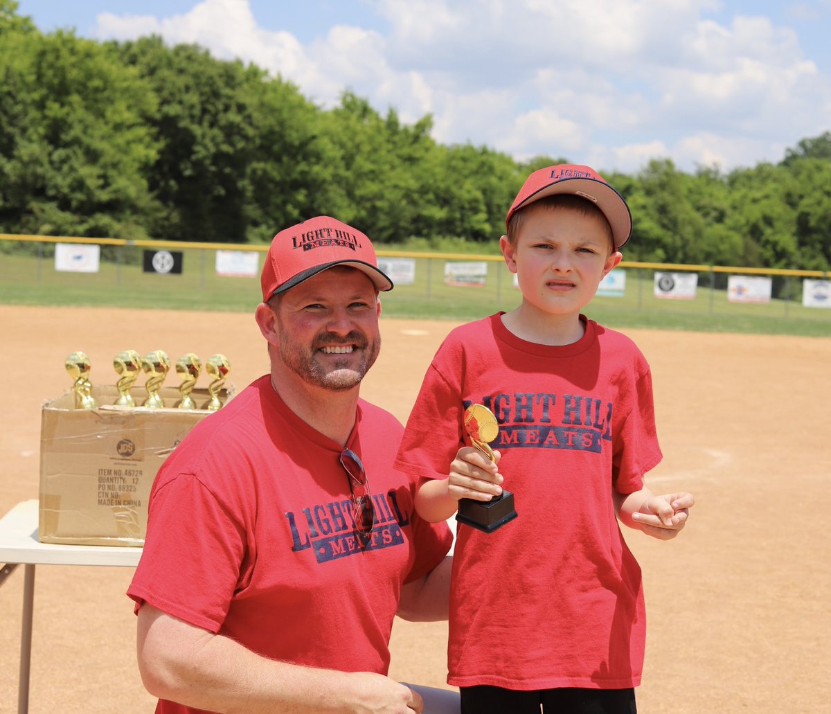 LightHillMeats's tweet photo. ⚾ Second to last game of the season for the Home Run Heroes today! This special needs baseball league has been such a joy to be part of, and today all of the players received their trophies. https://t.co/sRFGUUIrss