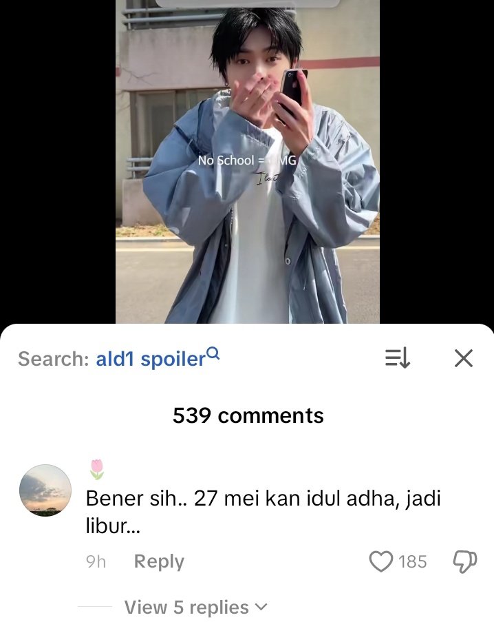 text dari allyz #ALD1is8 tweet media