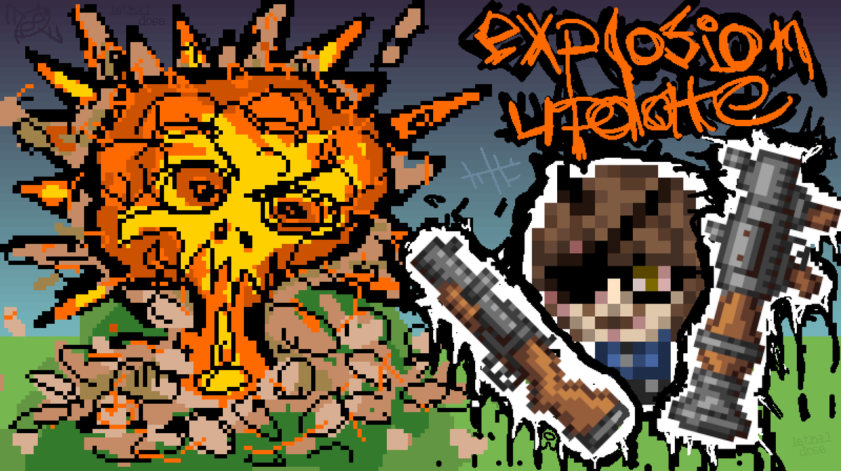 SemaphorG's tweet photo. explosion update for LETHAL DOSE coming soon~
#gamedev #indiegamedev #indiegames #pixelart https://t.co/FFbkgENsX2