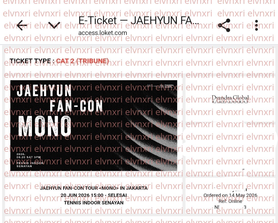 elvnxri | WTS TIKET JAEHYUN JAKARTA tweet media