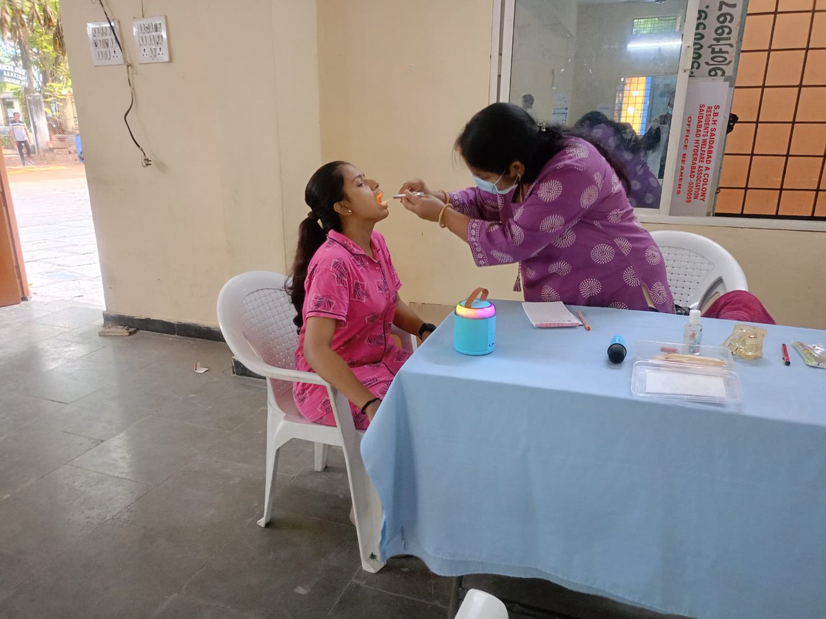 TDSA_TELANGANA's tweet photo. Free Health Camp

TDSA in collaboration with Sri Sai Hospital conducted free health camp in SBH Colony Park , Saidabad , Hyderabad. Dr.Bhavani garu &amp; Team TDSA conducted free dental checkups &amp; distributed medication https://t.co/PjFgzgwDaH