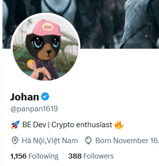 Johan tweet media
