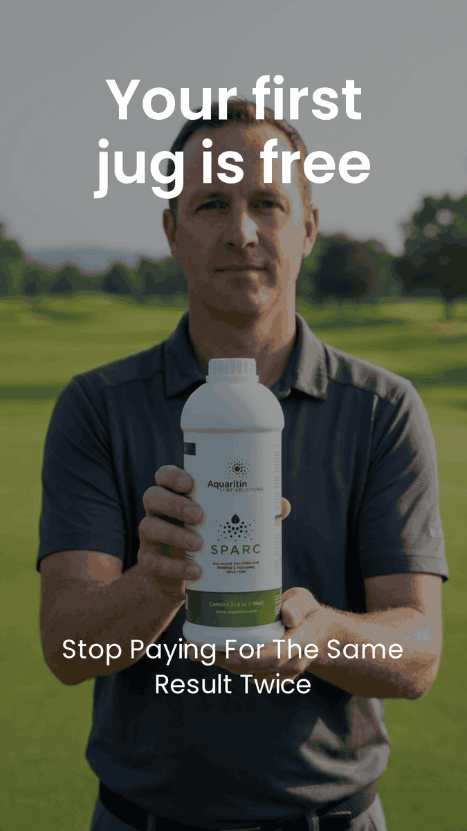 Aquaritin_Turf's tweet photo. Have you tried Aquaritin Sparc? This nano-scale wetting agent allows you to maintain 15% VWC with 56% less water.
Your first jug is on us.
https://t.co/OEokwZlNxP https://t.co/gH1PsOn16z