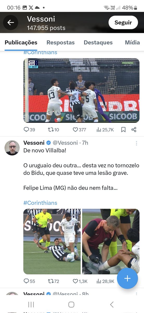 paulohorgam's tweet photo. O nível de choro desse maluco é bizarro.

Num jogo que tomaram de 3x1, tiveram o VAR corrigindo corretamente uma decisão que era contrária a eles.

Imagina se esse é o Corinthians no lugar do Flamengo hoje em Curitiba. 

Ele ia ter um treco. https://t.co/fOjCl4EXOI