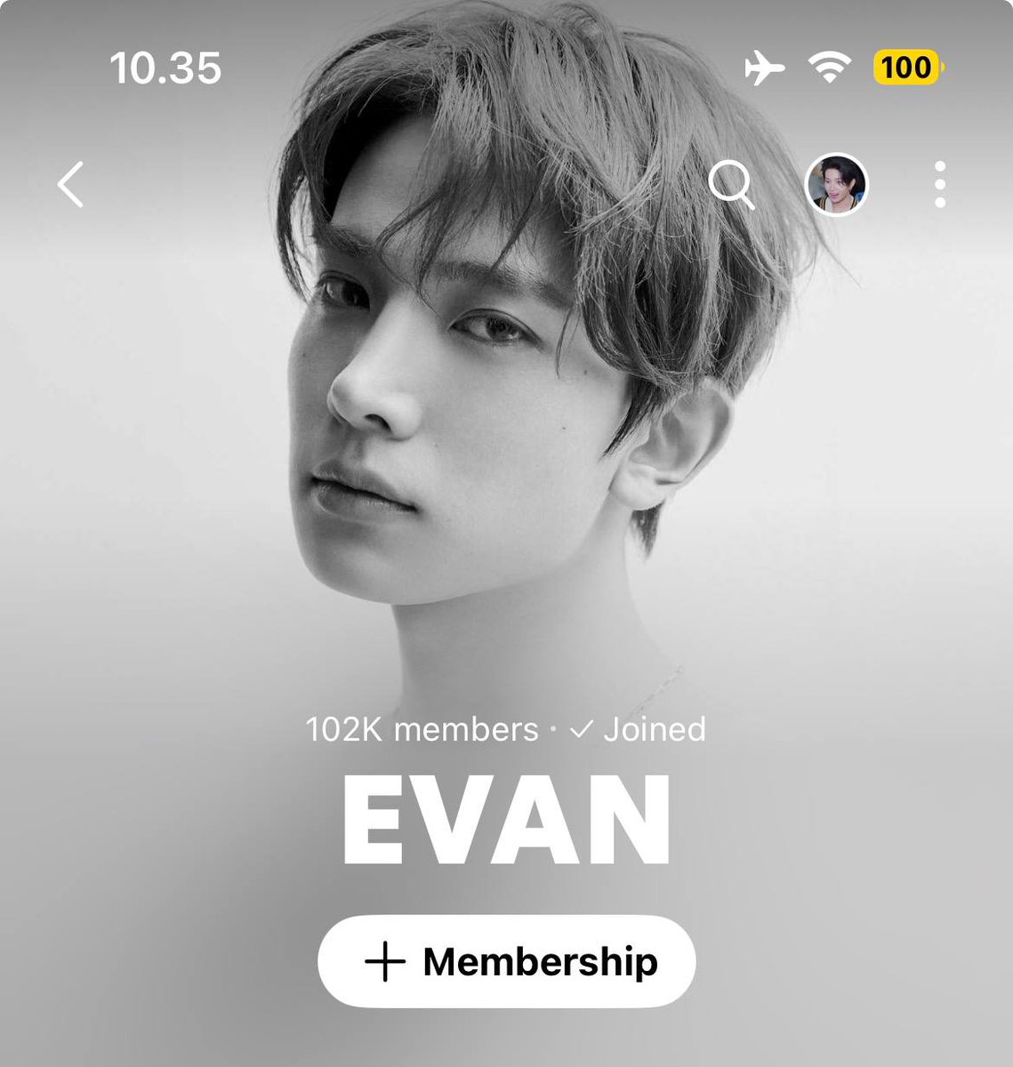 within just 35 minutes after the launch of EVAN's Weverse