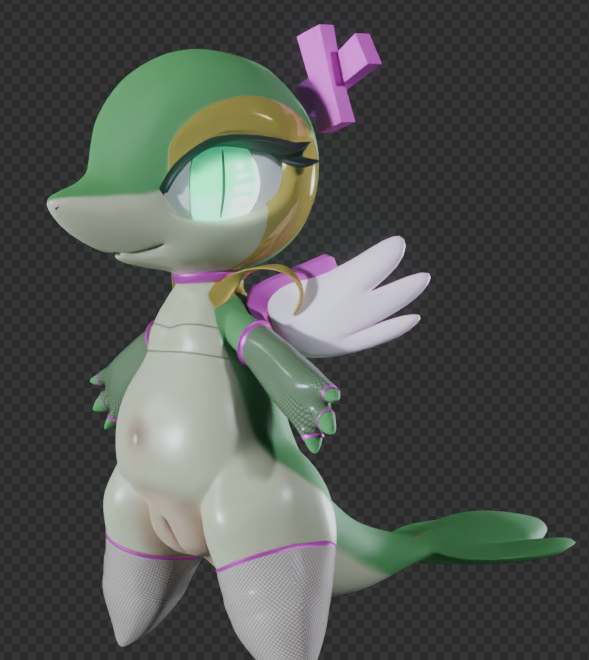 aura_doggo's tweet photo. people REALLY like the snivy hell yea 

heres some more pics of her https://t.co/plnUYVW8Zu